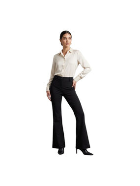 Betabrand DPYP Dress Pant Yoga Pants Bootcut Black M